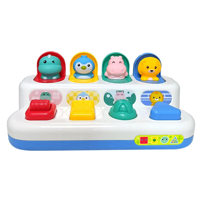 New children's peek-a-boo switch early education toy to exercise baby's finger flexibility and safety pop-up switch box