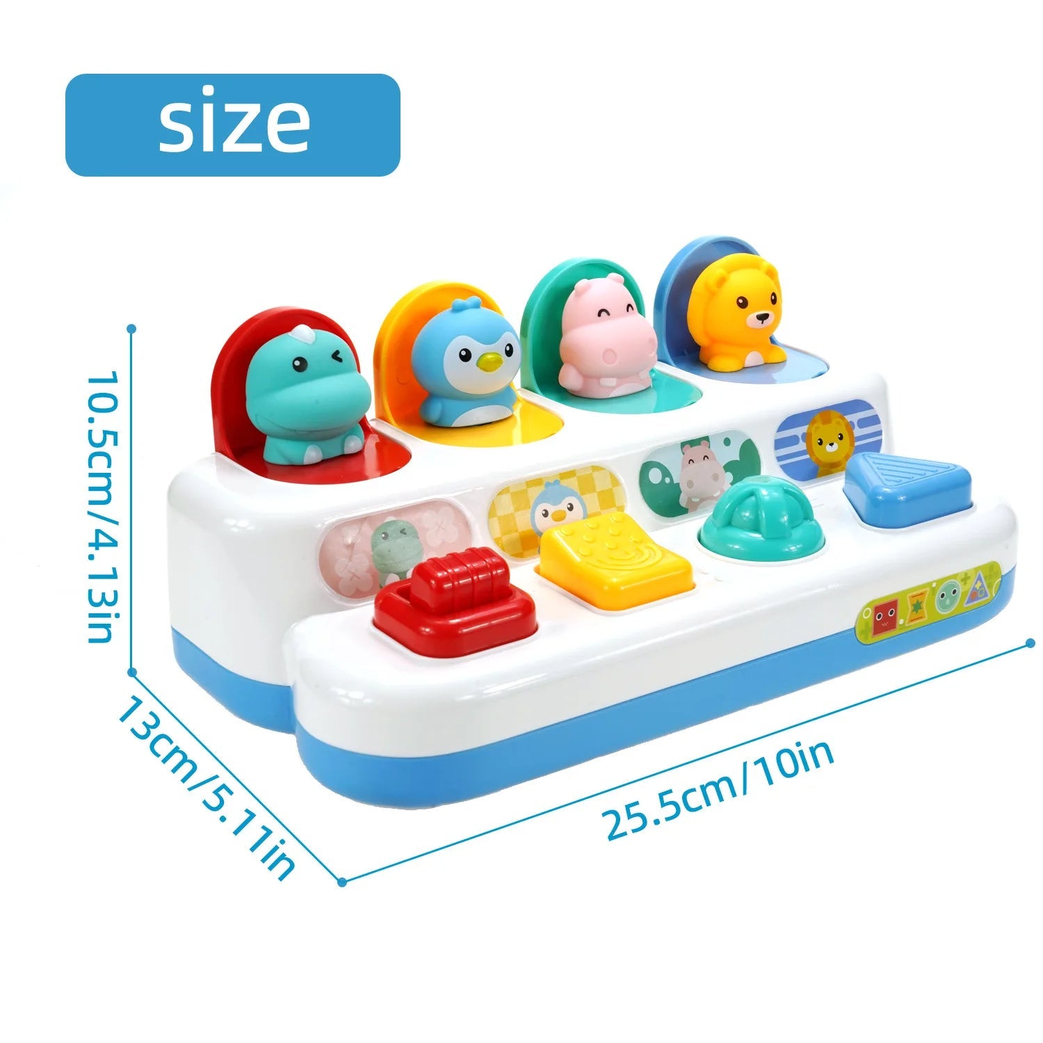 New children's peek-a-boo switch early education toy to exercise baby's finger flexibility and safety pop-up switch box