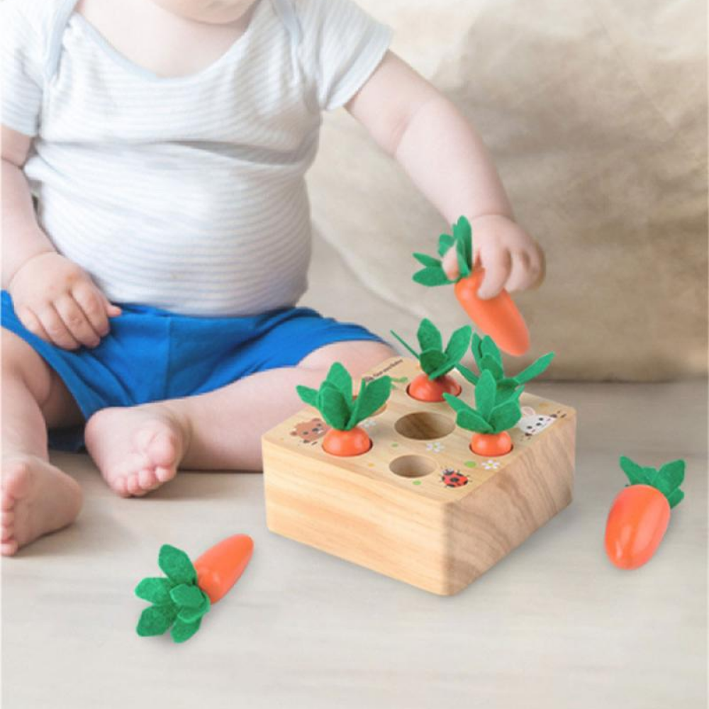 Goryeobaby children's simulation carrot pulling toy and carrot inserting game kindergarten sensory educational toys