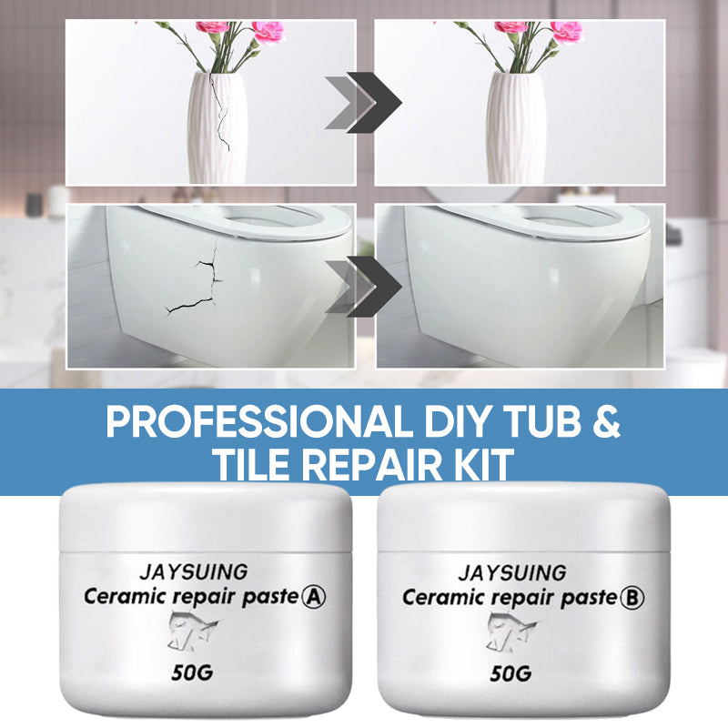 Jaysuing tile repair agent ceramic paste tile adhesive quick adhesive toilet marble pit glaze repair