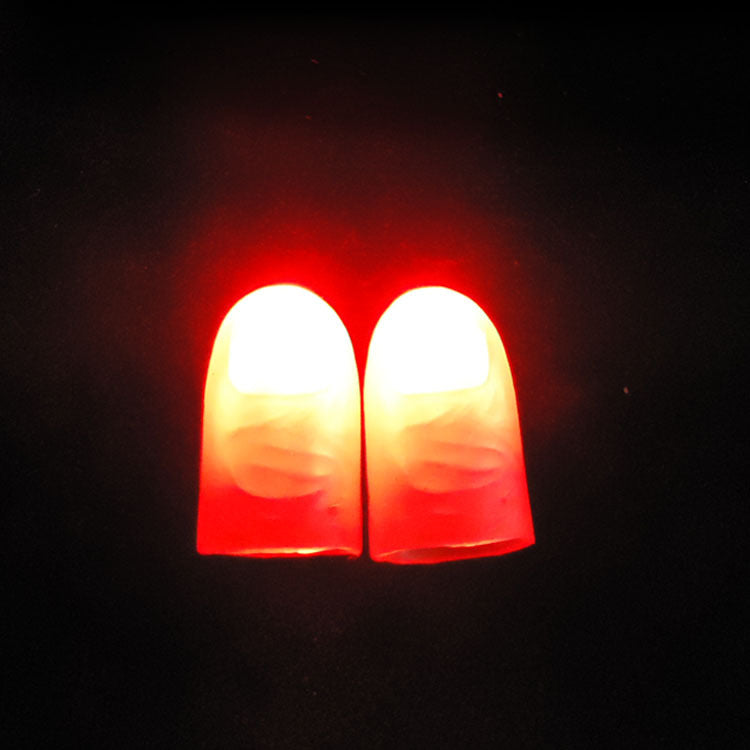 High-quality light energy dancing finger lamp, thumb lamp, finger lamp, stage magic prop set close-up