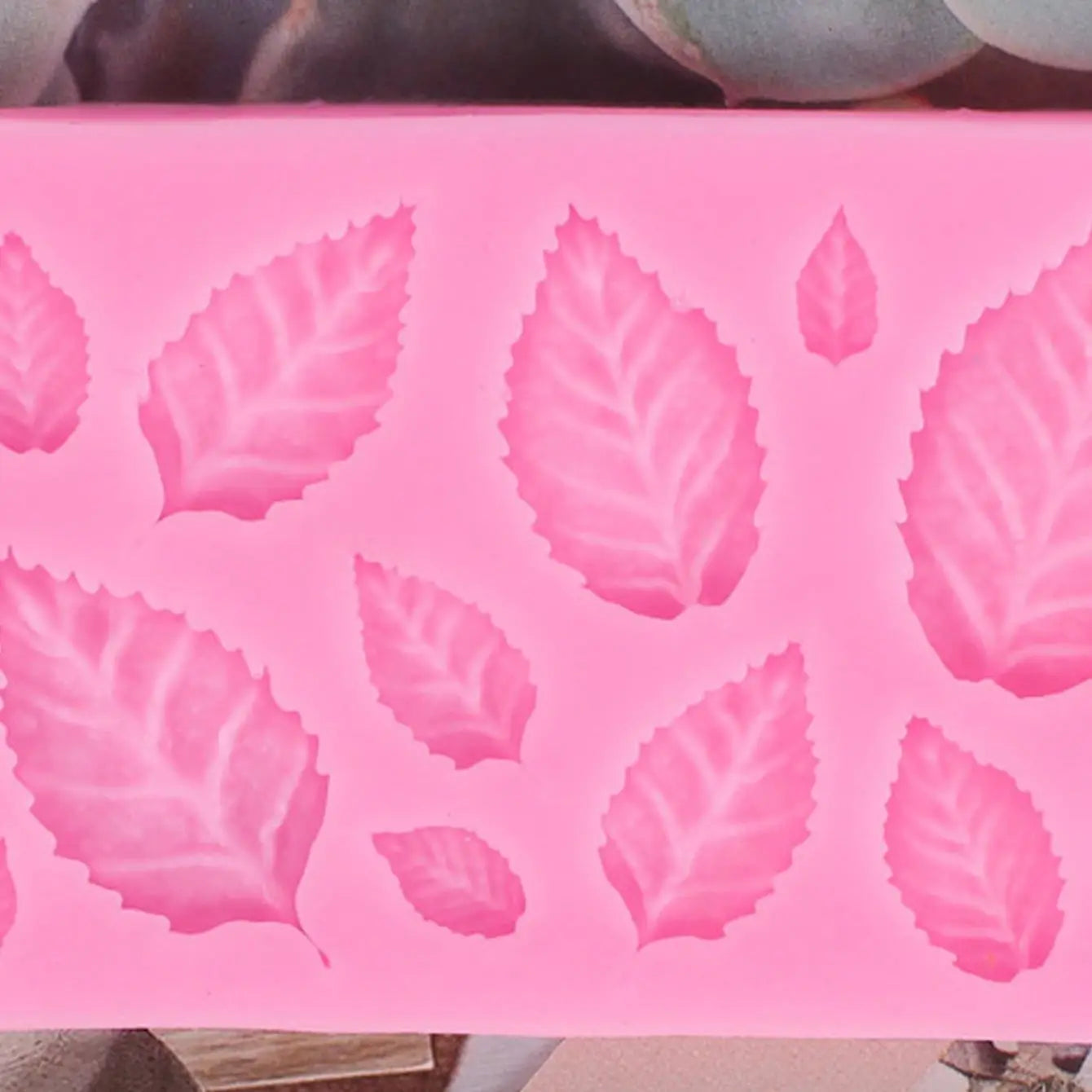 DIY leaf fondant cake baking liquid silicone mold variety of leaf maple leaf silicone mold collection mold