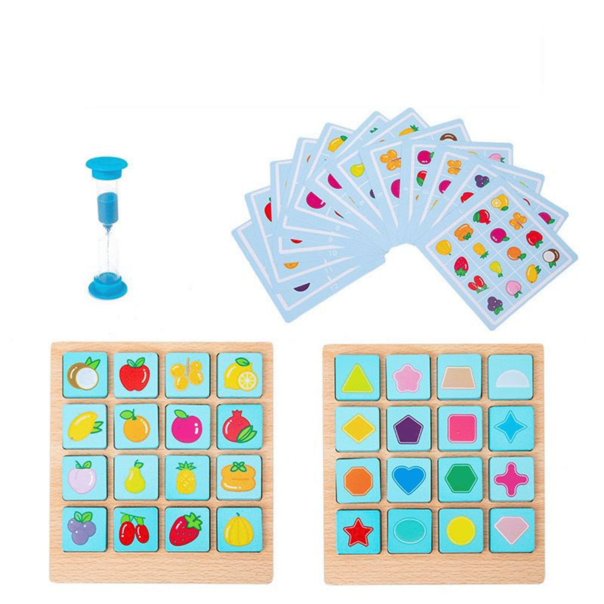 Instant photo memory chess children's educational tabletop game baby brain early education wooden toy