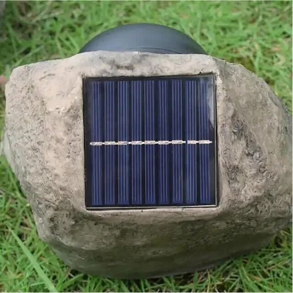 Amazon's new solar simulated stone lamp garden lamp outdoor outdoor garden lawn decoration spotlight