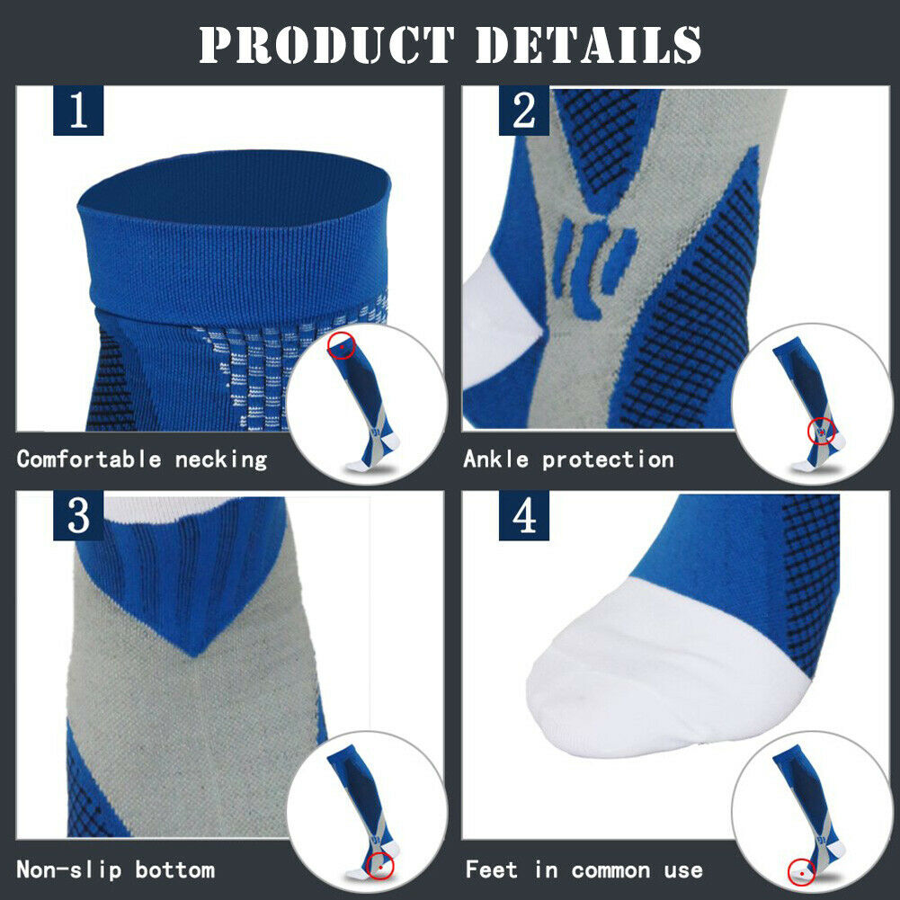 Professional sports compression socks for men and women, cycling socks, calf socks, over-the-knee socks, football socks, slimming socks