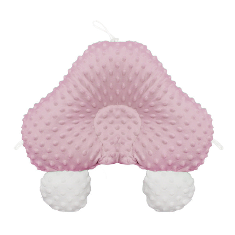 Summer anti-migraine baby pillow, ice silk bean cool shaping pillow, correcting head shape, newborn baby comfort pillow