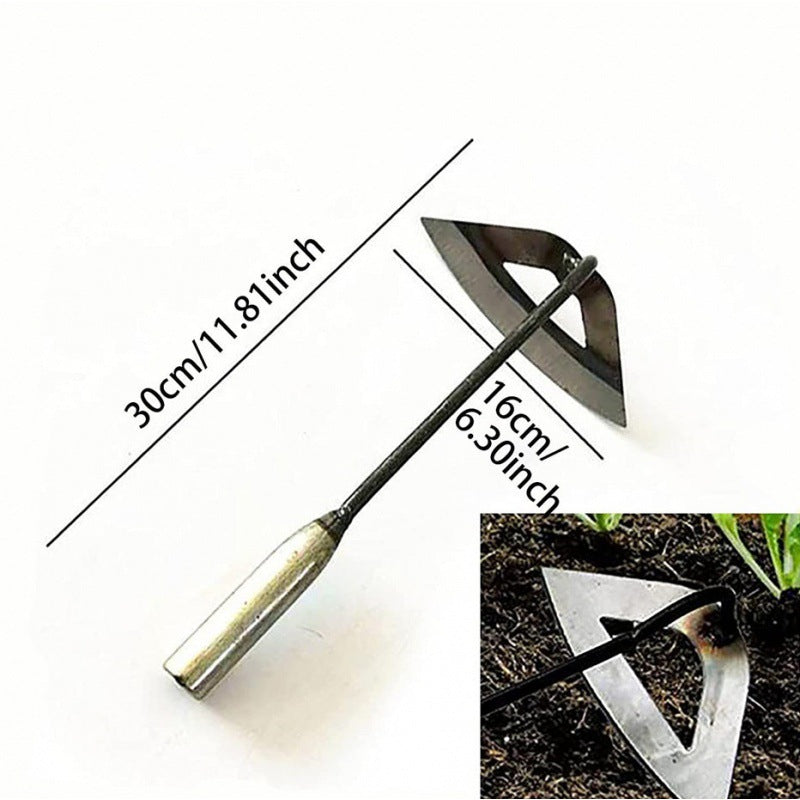 Agricultural weeding tools, hollow small hoe, weeding, hoeing, land reclamation, vegetable planting, blade sharpening