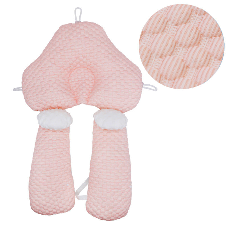 Summer anti-migraine baby pillow, ice silk bean cool shaping pillow, correcting head shape, newborn baby comfort pillow