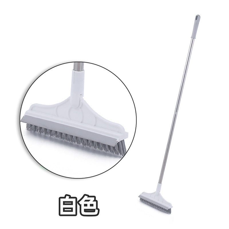 Floor brush, tile floor brush, scraper brush, floor brush, gap scrubber, silicone two-in-one cleaning brush and mop