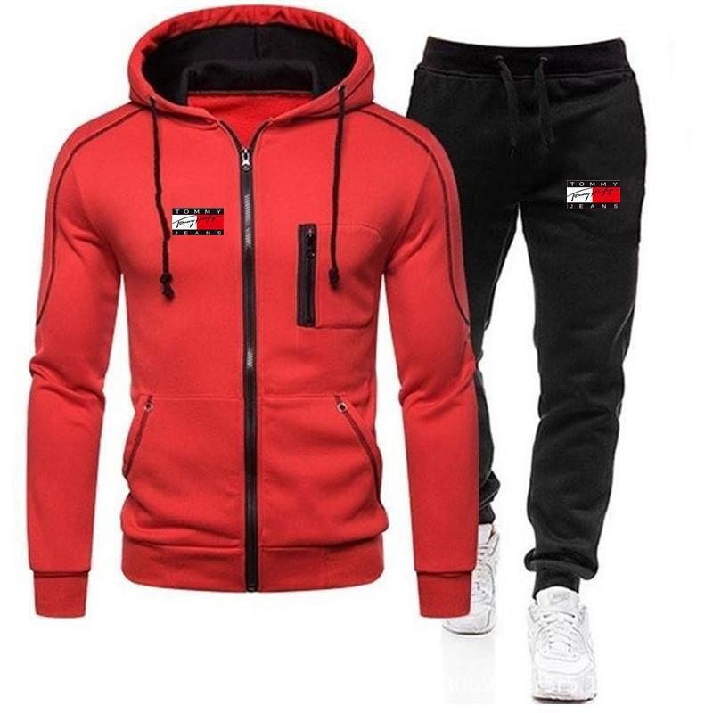 New sports suit men's European station casual zipper jacket casual sports