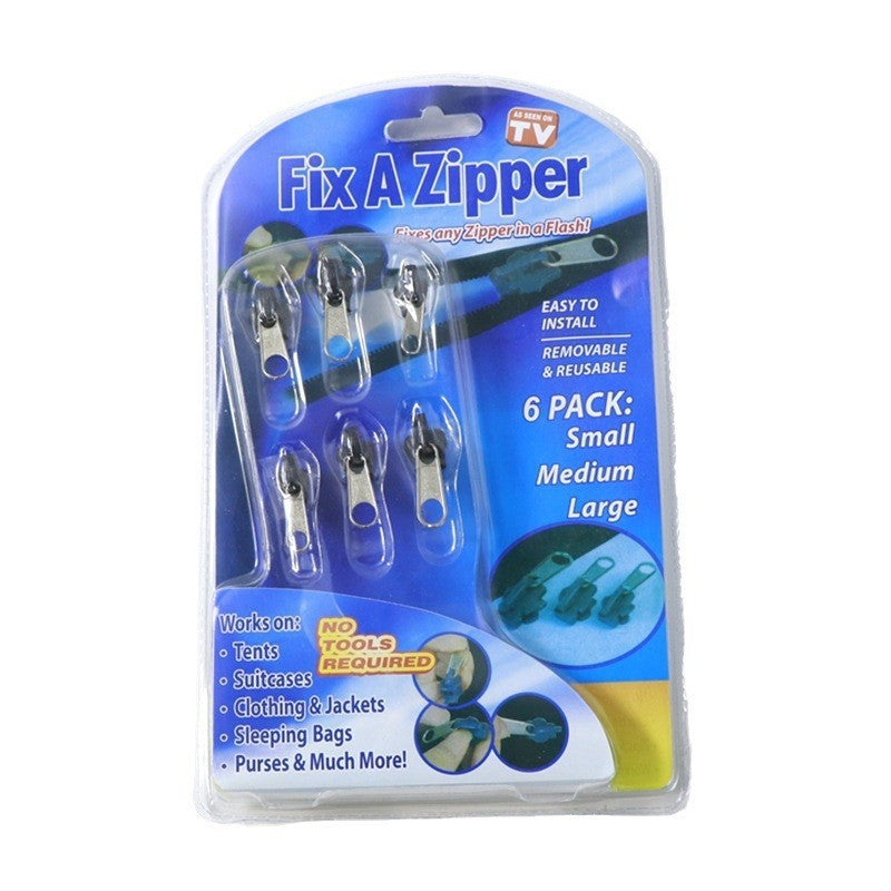 Fix A Zipper multifunctional zipper puller clothing accessories three sizes total 6 pieces 41g