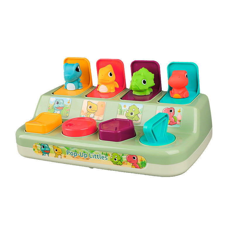 New children's peek-a-boo switch early education toy to exercise baby's finger flexibility and safety pop-up switch box