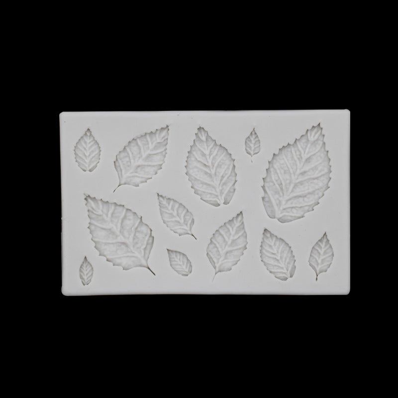 DIY leaf fondant cake baking liquid silicone mold variety of leaf maple leaf silicone mold collection mold