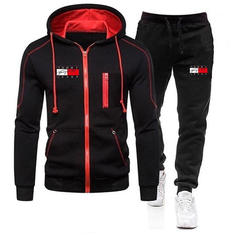 New sports suit men's European station casual zipper jacket casual sports