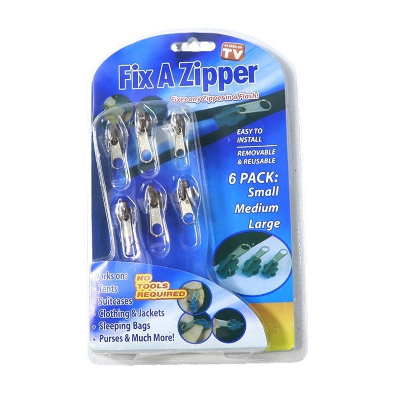 Fix A Zipper multifunctional zipper puller clothing accessories three sizes total 6 pieces 41g