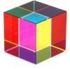 k9 color cube crystal Rubik's cube color prism pyramid desktop toy decorative ornaments