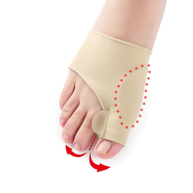 Silicone thumb valgus corrector big foot bone toe valgus toe separator toe separator correction sleeve