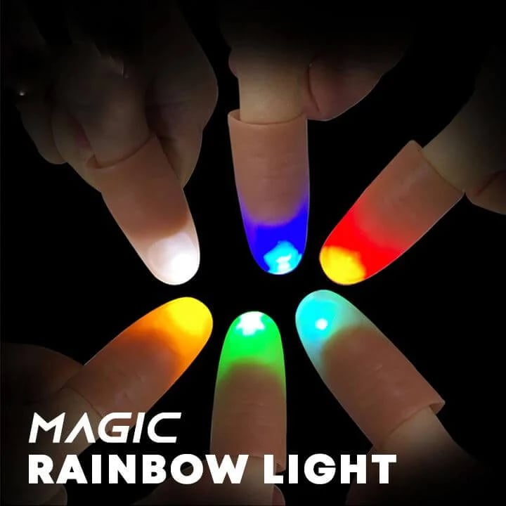 High-quality light energy dancing finger lamp, thumb lamp, finger lamp, stage magic prop set close-up