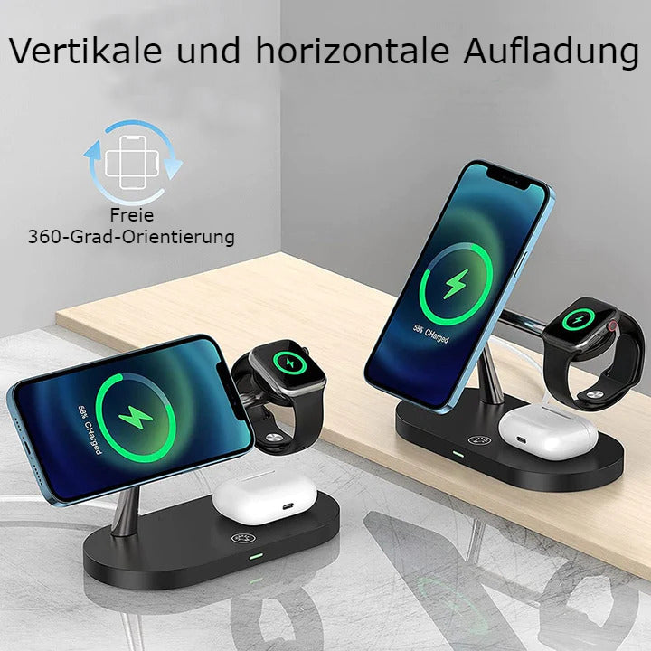 New three-in-one wireless charger 15W vertical fast charging suitable for wireless charging of Apple mobile phones, watches and headphones