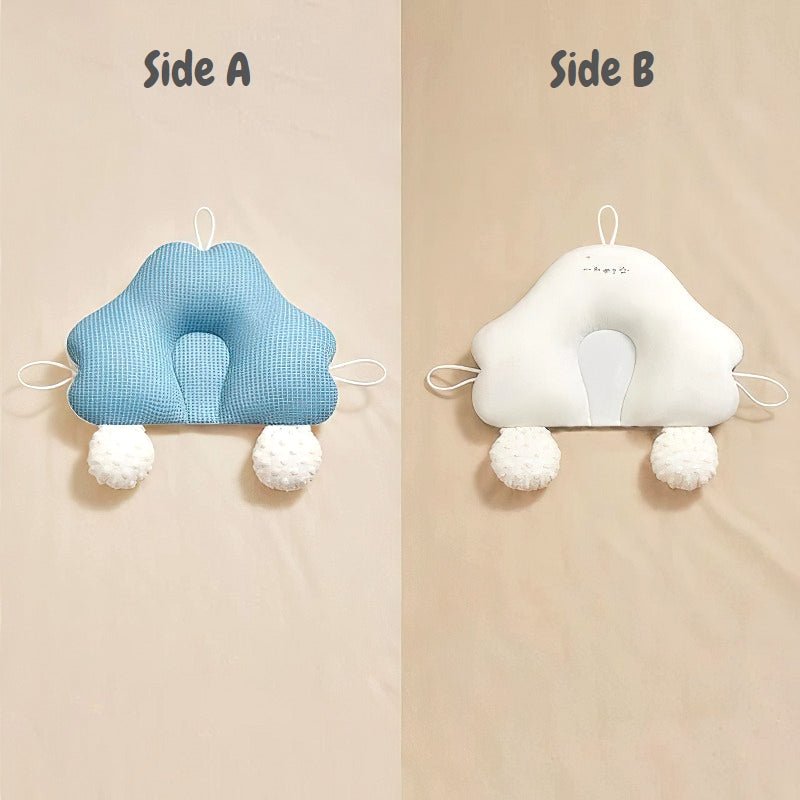 Summer anti-migraine baby pillow, ice silk bean cool shaping pillow, correcting head shape, newborn baby comfort pillow